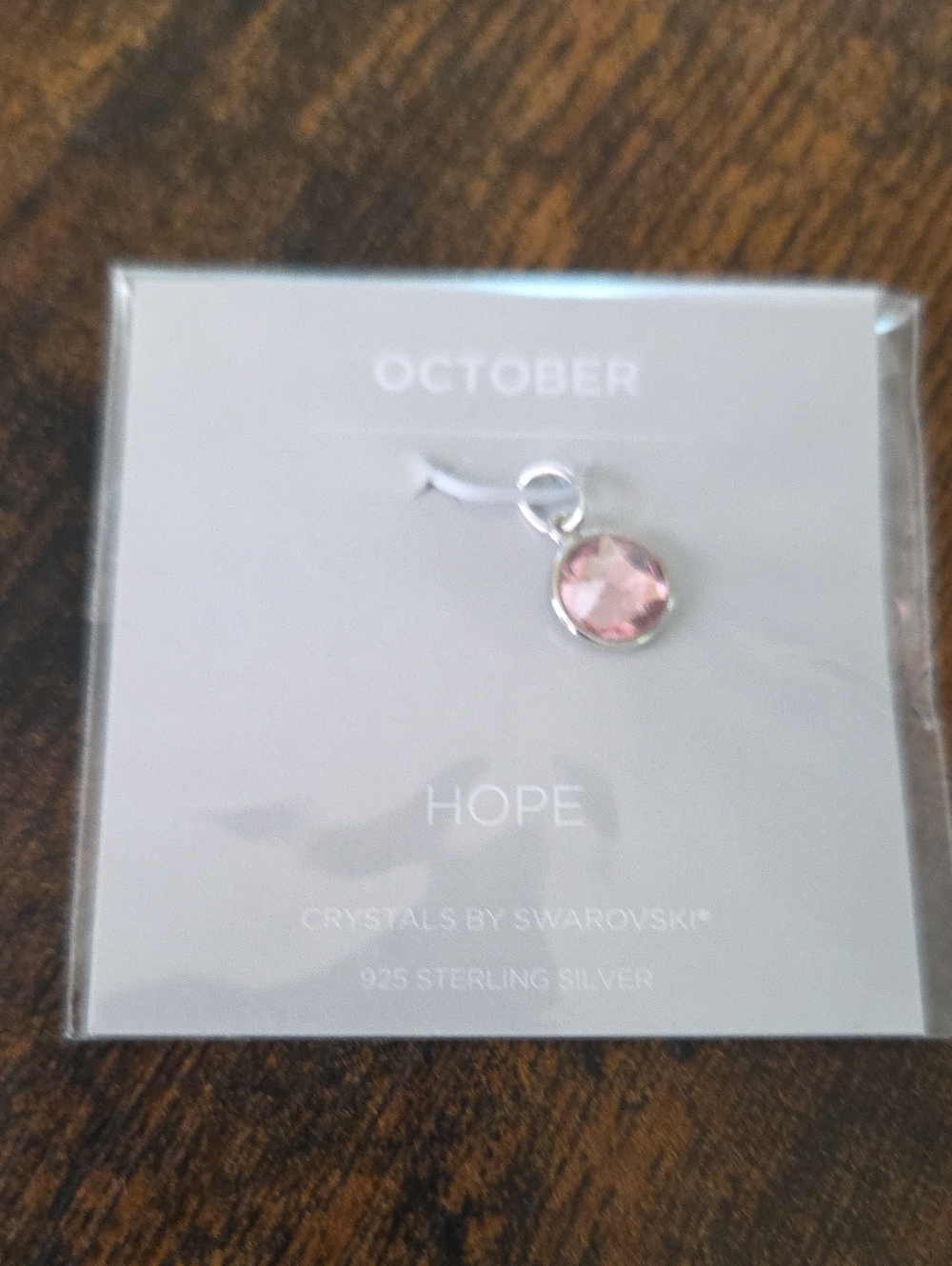 Origami Owl October Hope CORE Memento Charm Pendant - CR1135